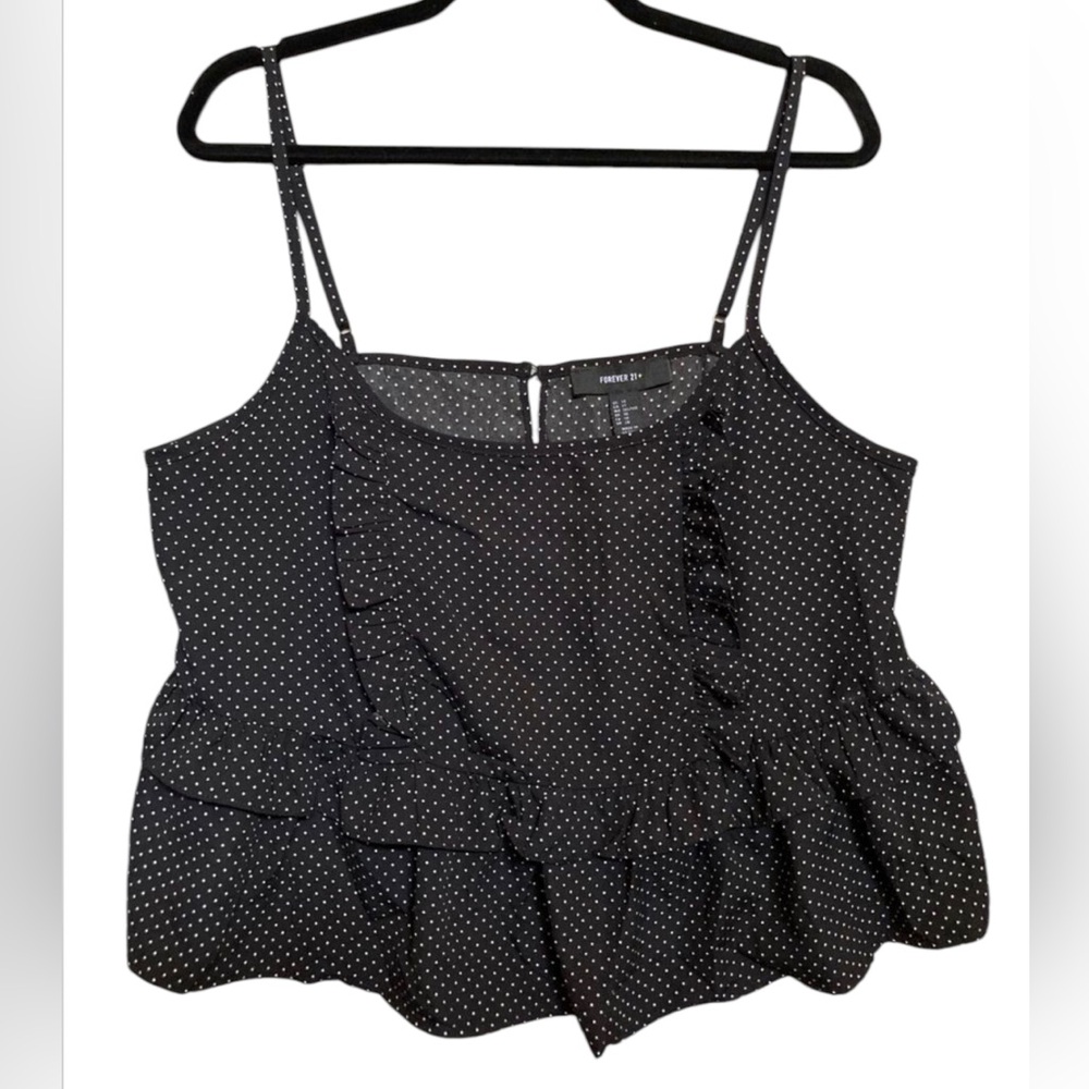 Plus Size Ruffled Polka Dot Cami - Picture 2 of 2
